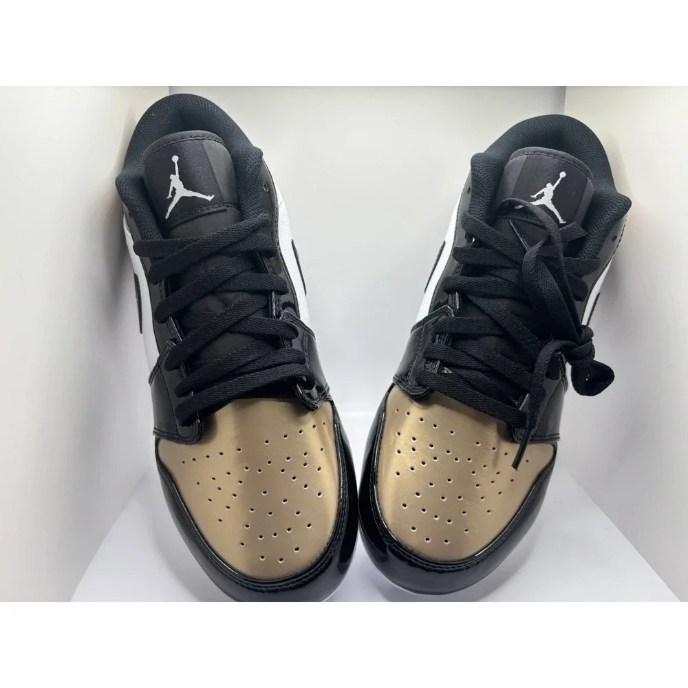 Jordan 1 Low TD Football Cleats Gold & Black Men's 10 FJ6245-701 NEW $145
